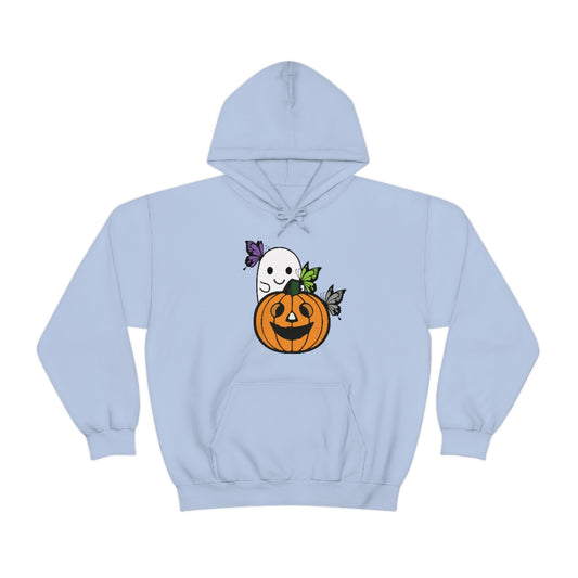 Ghost and Pumpkin halloween Hooded Sweatshirt