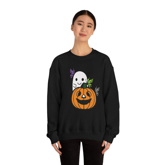 Ghost & Pumpkin Crewneck Sweatshirt